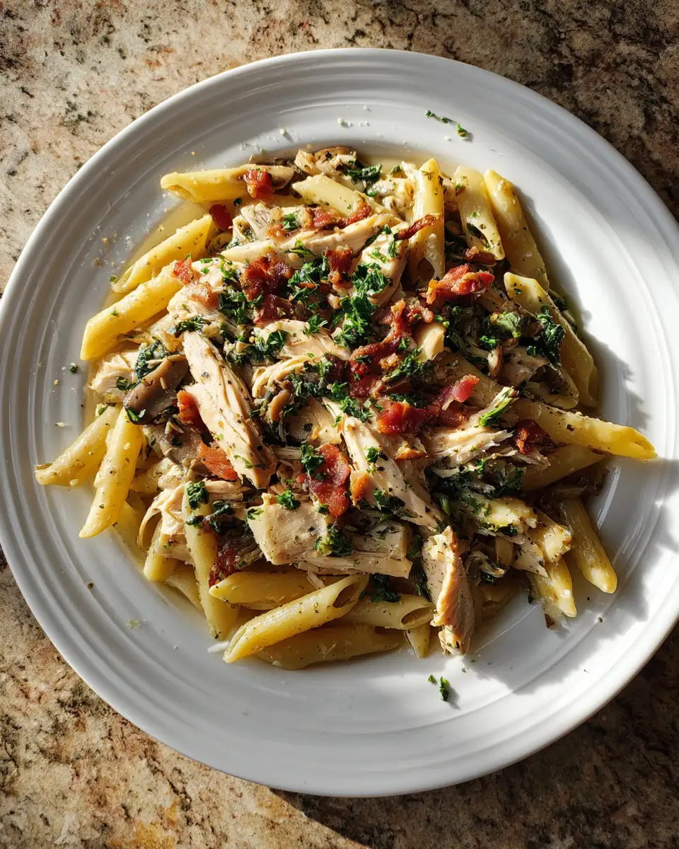Final dish - Slow Cooker Chicken and Pasta: A Comfort Food Symphony