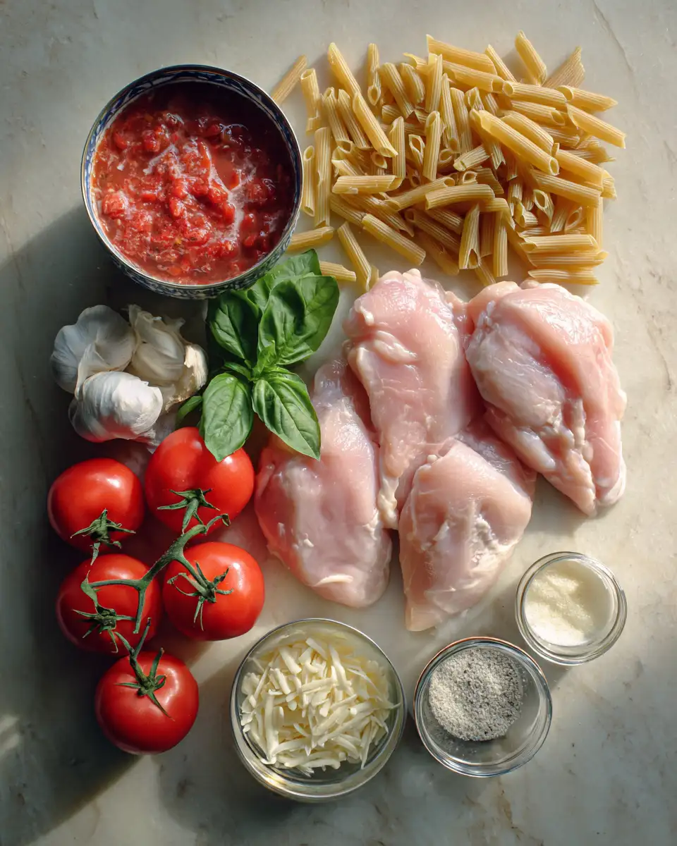 Ingredients for Slow Cooker Chicken and Pasta: A Comfort Food Symphony