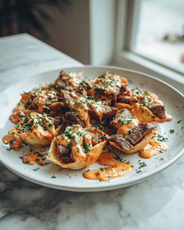 Indulge in the Irresistible Allure of Smoky Creamy Paprika Steak Shells - Featured Image