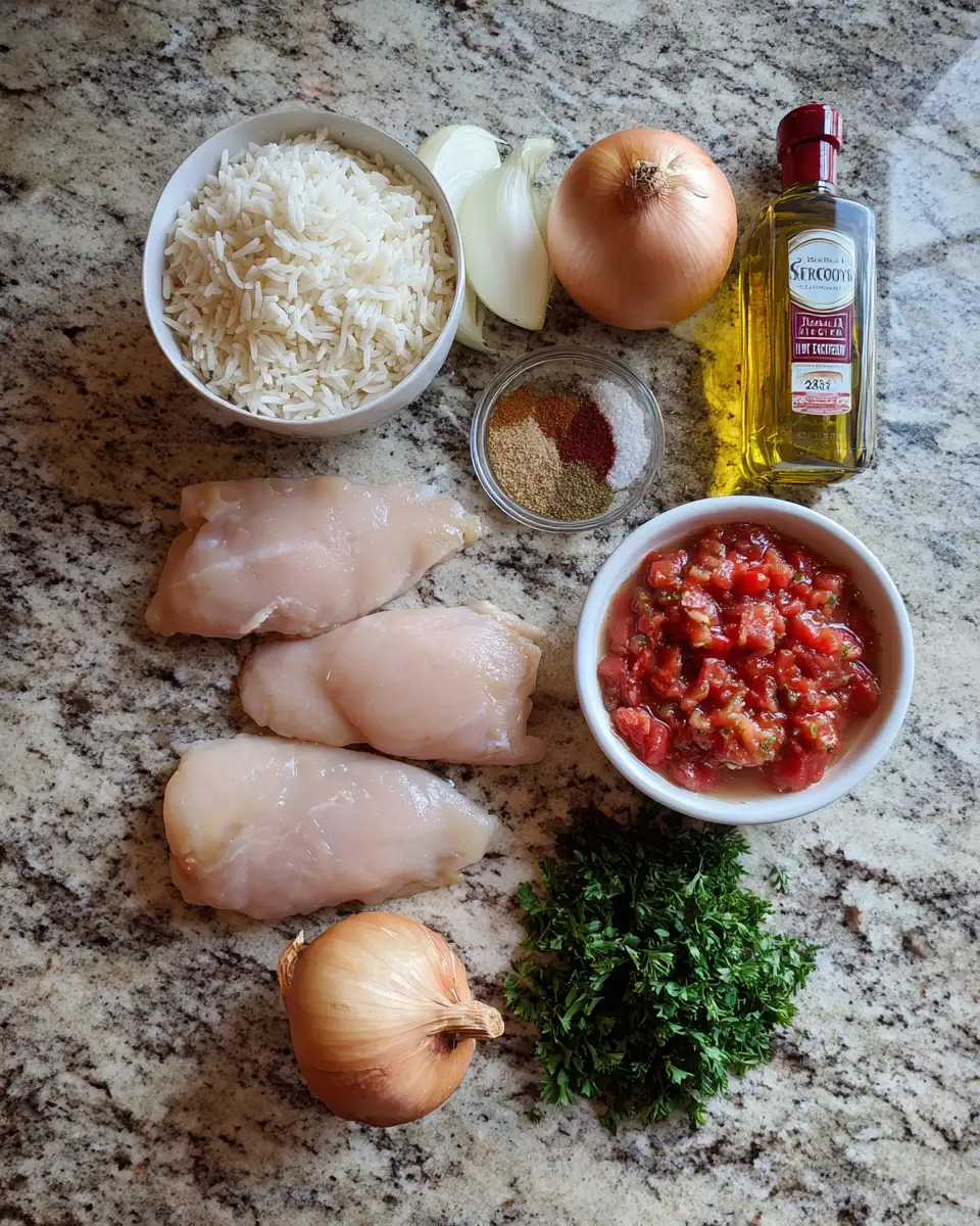Ingredients for Irresistibly Delicious: Discover the Secret to Perfect Smothered Chicken and Rice