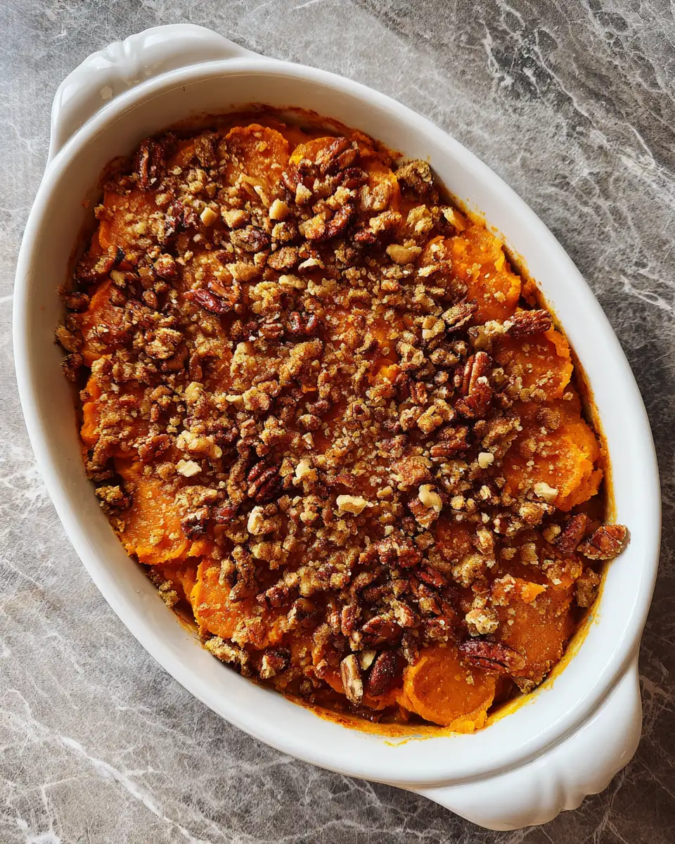 Final dish - Southern Maple Sweet Potato Casserole: A Comforting Twist on a Classic Dish