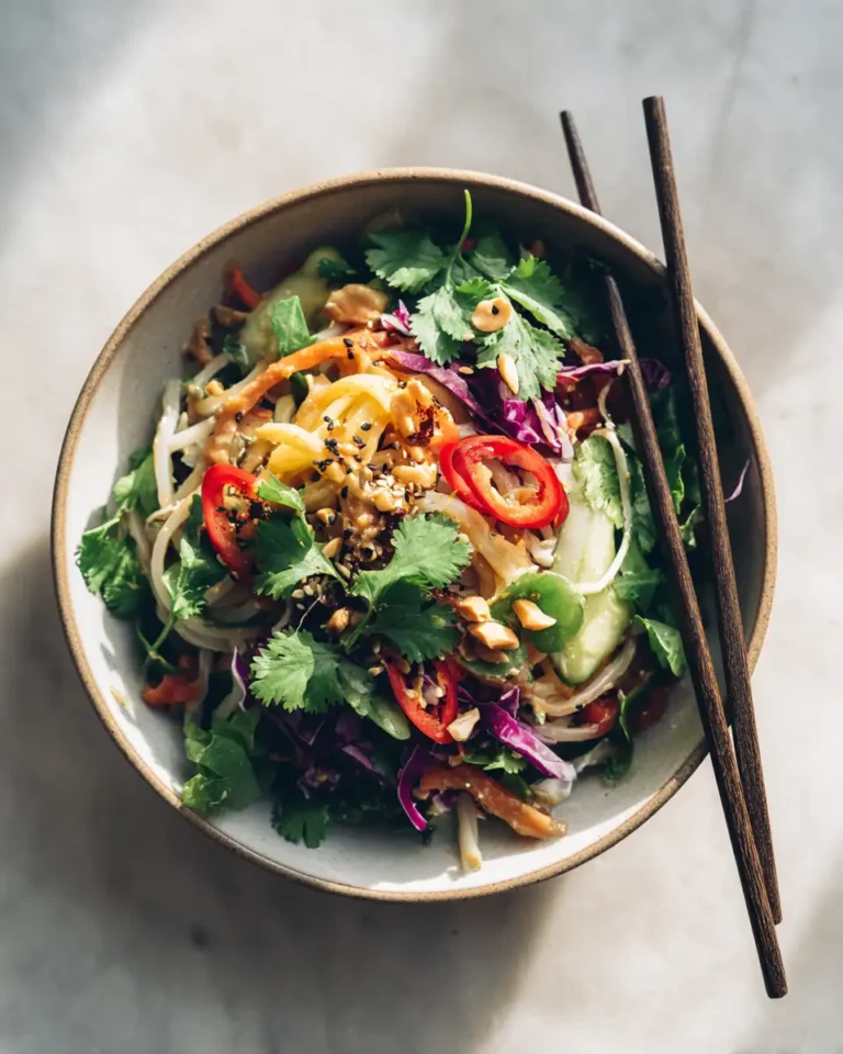 Spice Up Your Lunch with a Zesty Peanut Noodle Salad Bowl - Featured Image