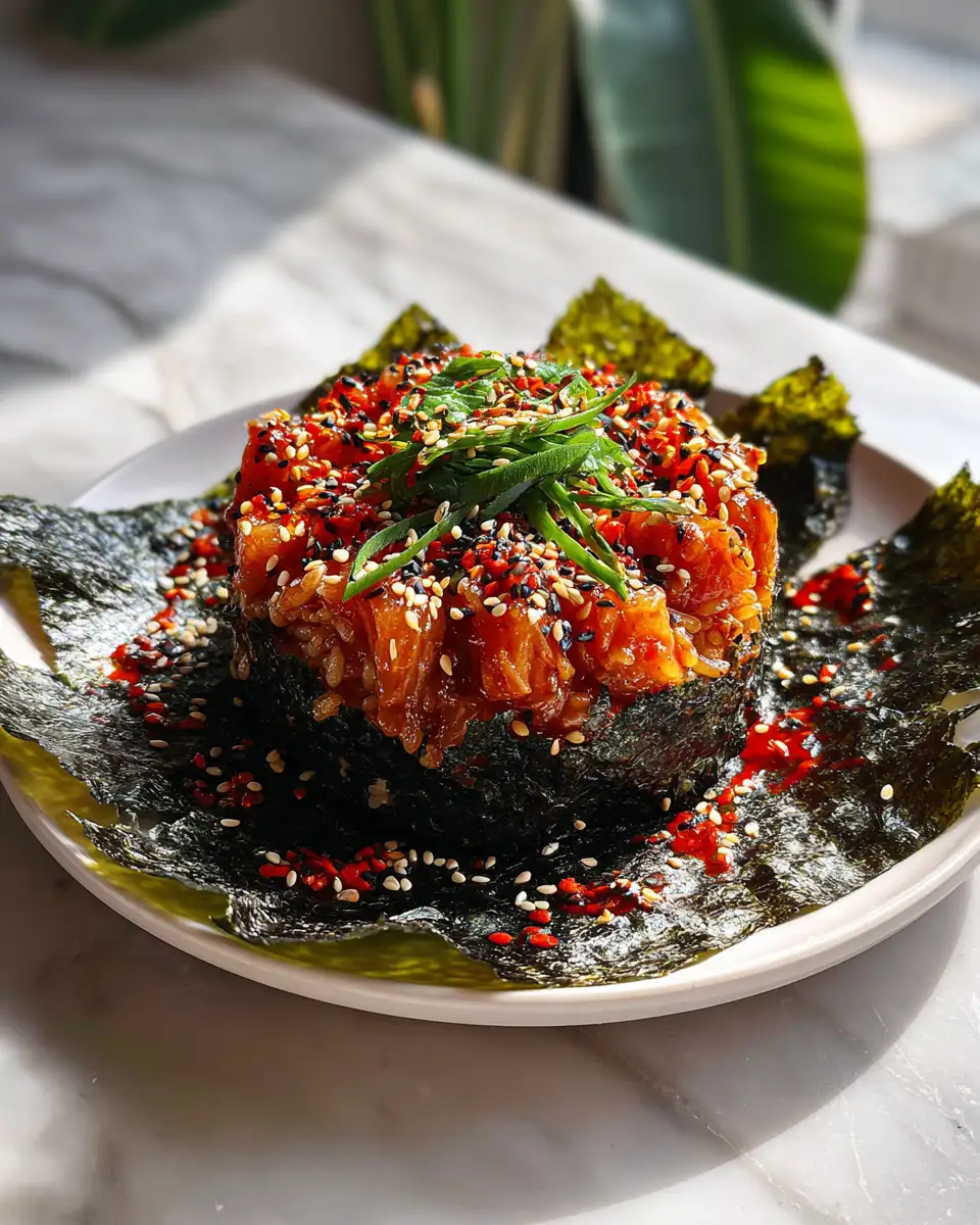 Final dish - Spicy Tuna Crispy Rice: A Flavorful Crunch Adventure