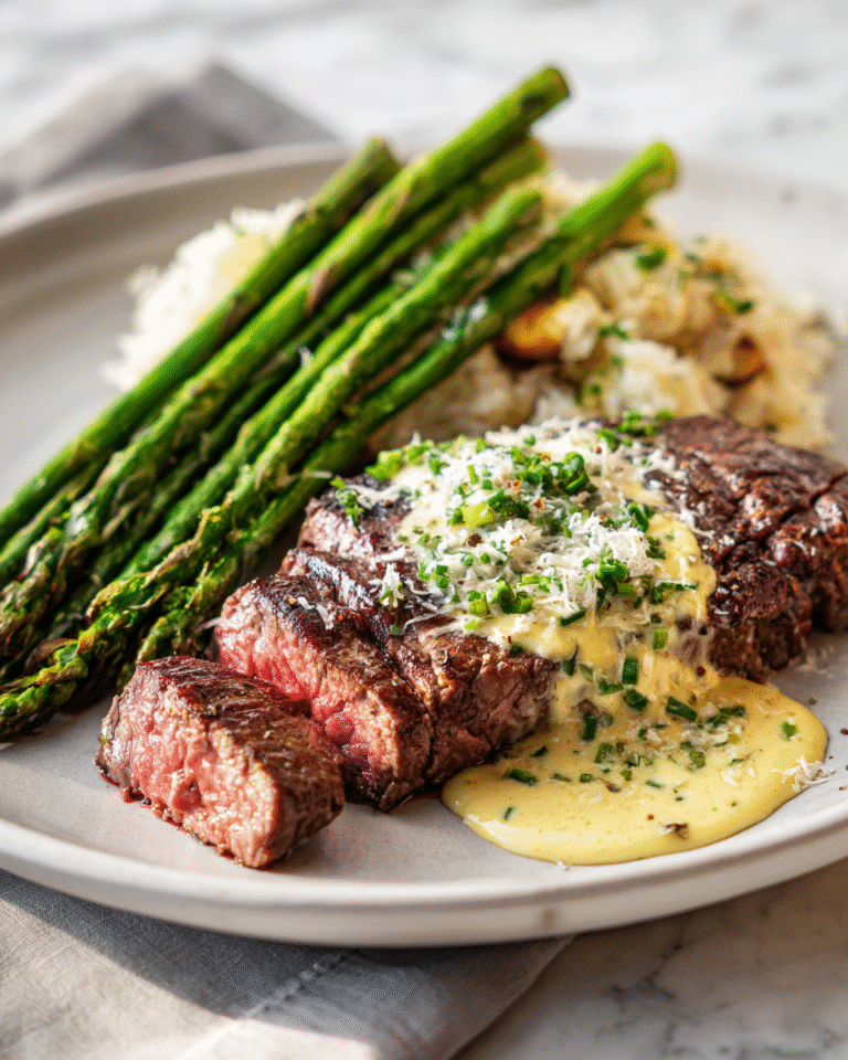 Savor the Flavor: Steak with Creamy Garlic Sauce Delight - Featured Image