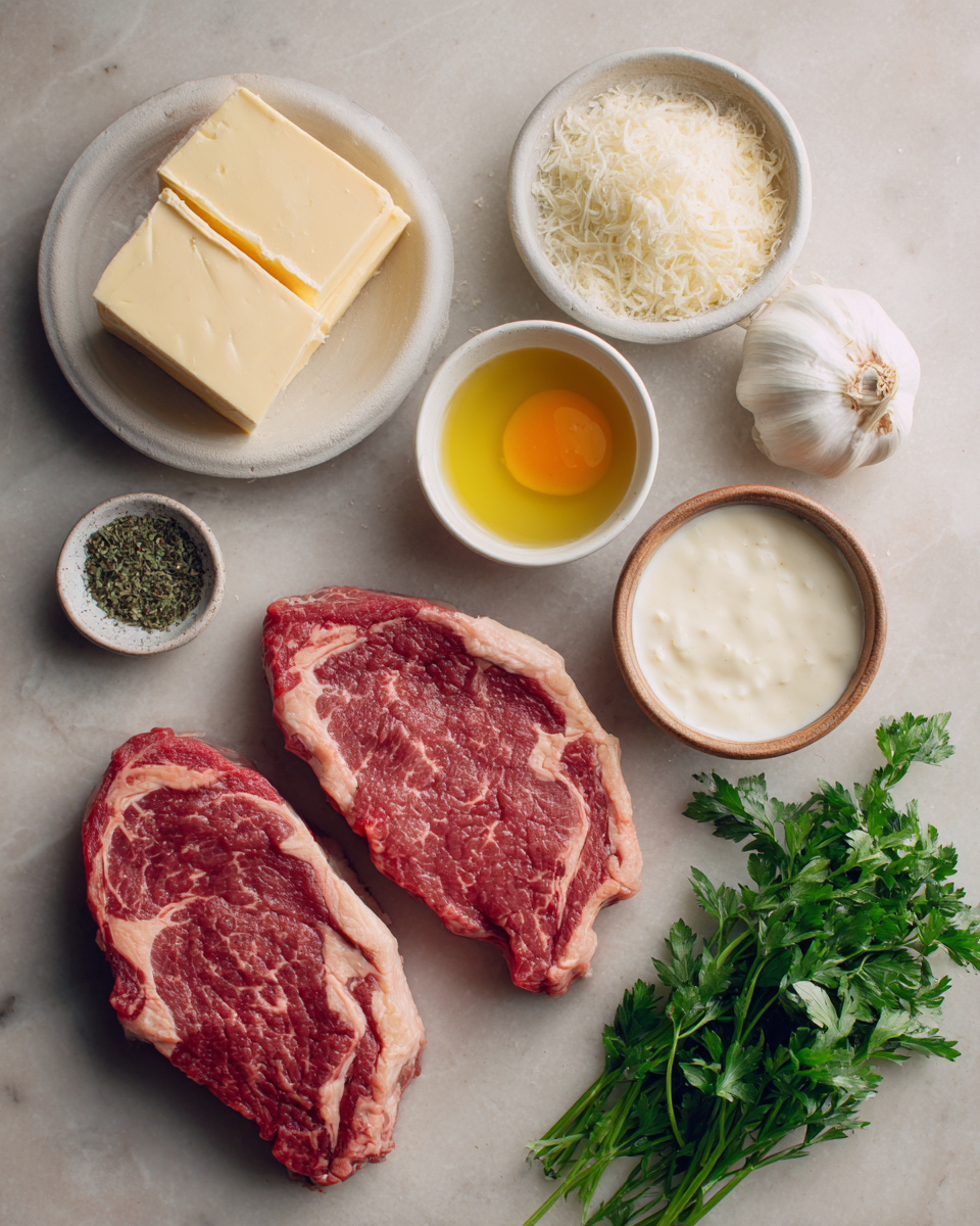 Ingredients for Savor the Flavor: Steak with Creamy Garlic Sauce Delight