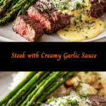 Savor the Flavor: Steak with Creamy Garlic Sauce Delight