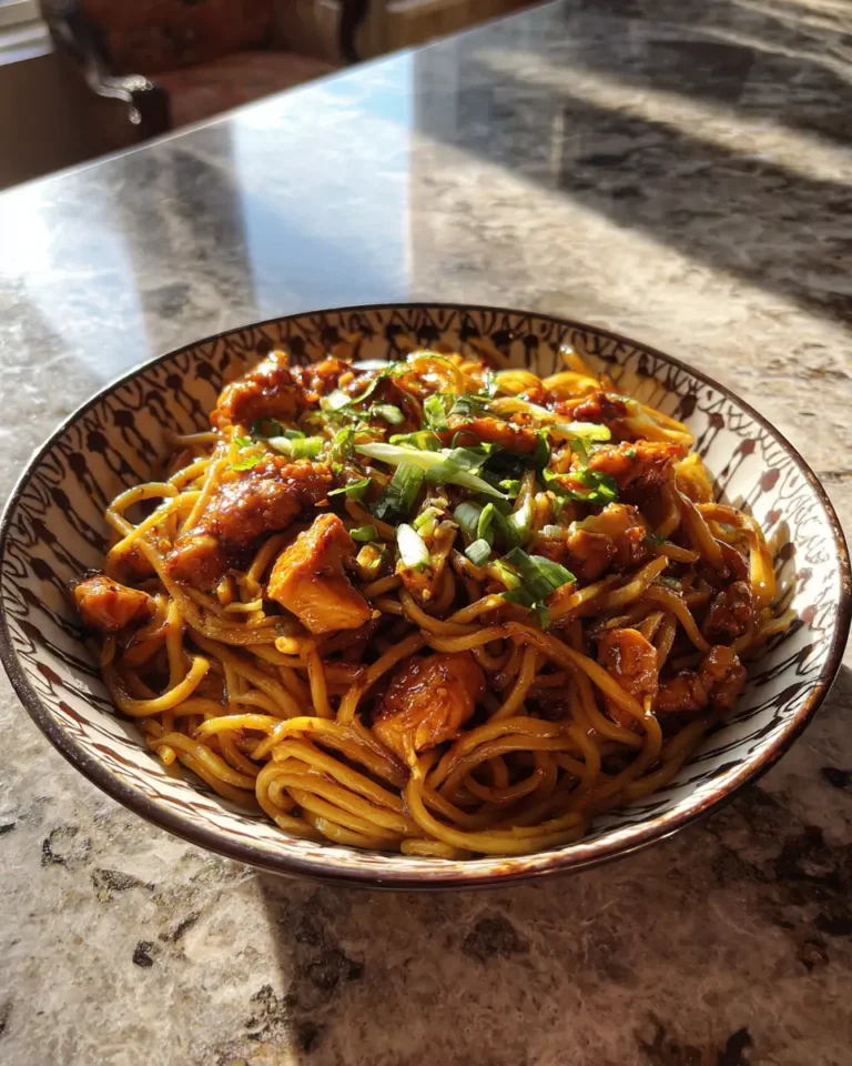Irresistibly Delicious: Dive into Sticky Garlic Chicken Noodles - Featured Image