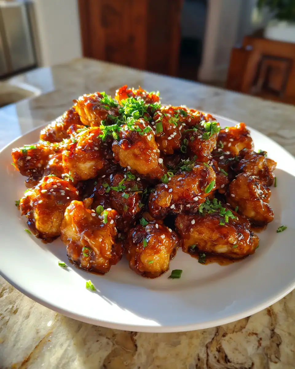 Final dish - Irresistible Sticky Honey BBQ Chicken Bites That Will Wow Your Taste Buds