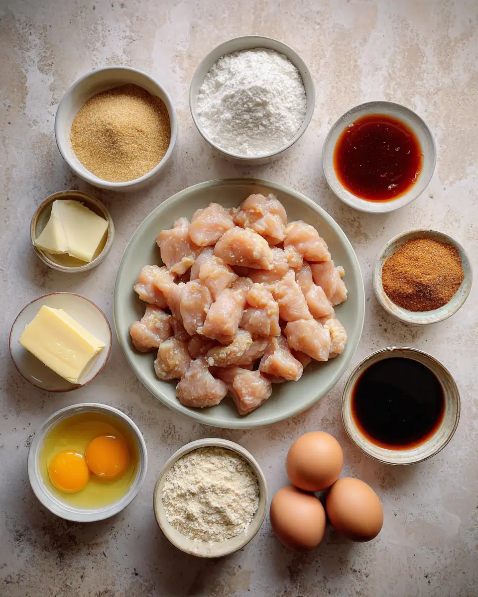 Ingredients for Irresistible Sticky Honey BBQ Chicken Bites That Will Wow Your Taste Buds