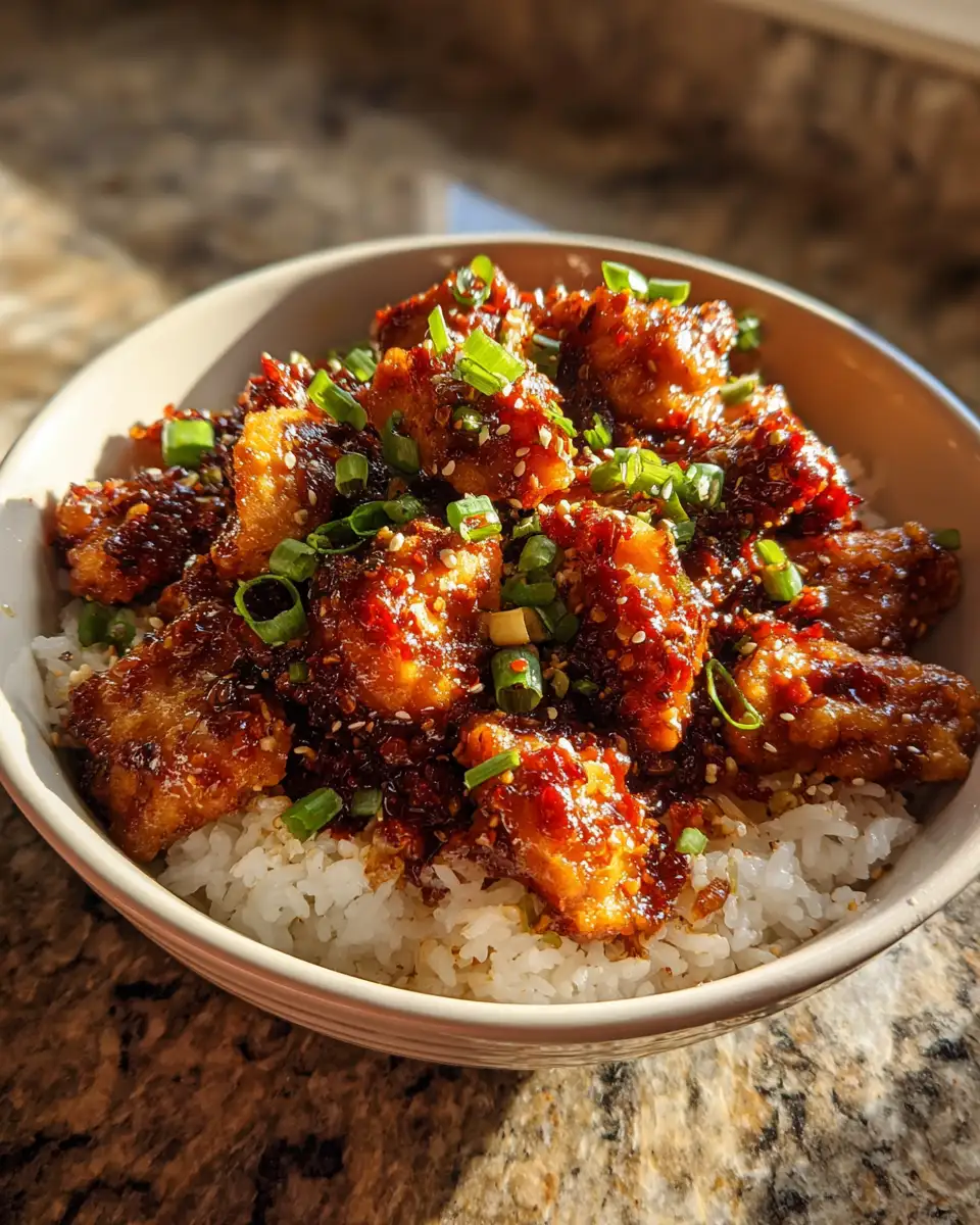 Final dish - Irresistible Sticky Sweet Chili Chicken: A Flavorful Feast for Your Taste Buds