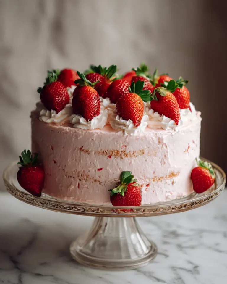 Effortless Delight: The Ultimate Easy Strawberry Cake Recipe - Featured Image