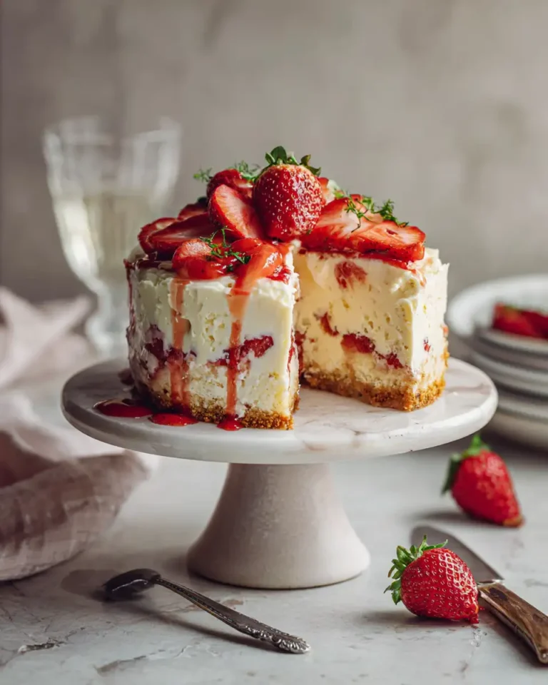 Indulge in Bliss with Our Ultimate Strawberry Cream Cheese Cake Recipe - Featured Image