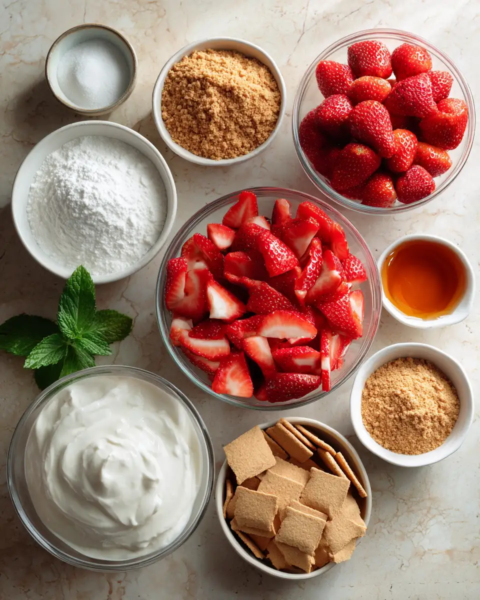 Ingredients for Sweet Indulgence: Irresistible Strawberry Dessert Cups for Any Occasion