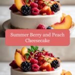 Savor the Sweetness of Summer with Berry and Peach Cheesecake
