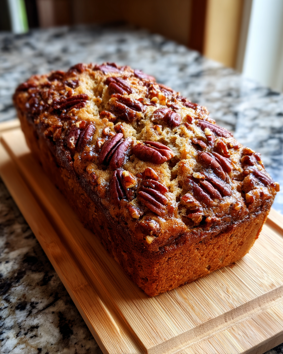 Final dish - Irresistible Sweet Alabama Pecanbread: A Southern Delight