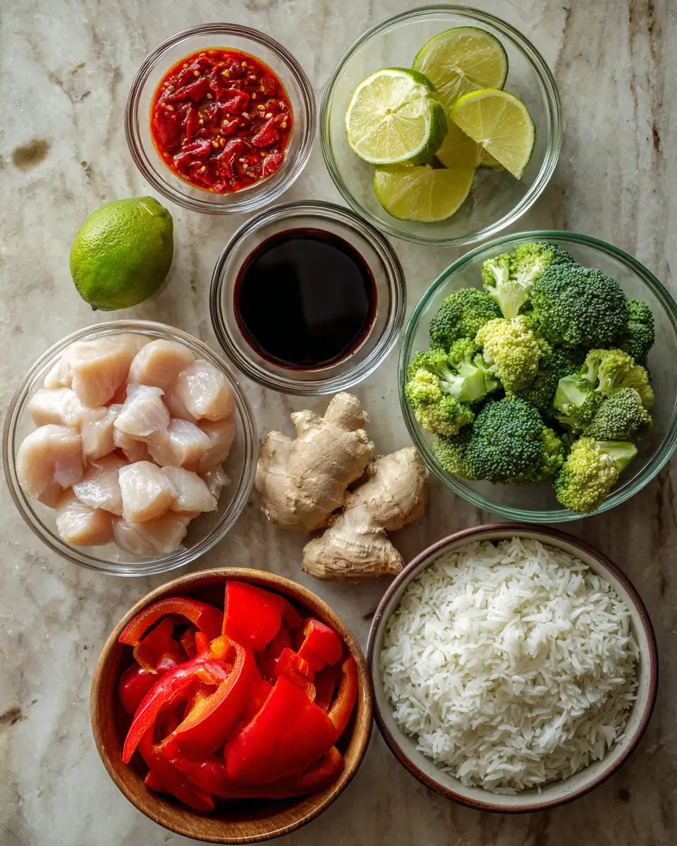 Ingredients for Spice Up Your Week with Sweet Chili Chicken Meal Prep Magic