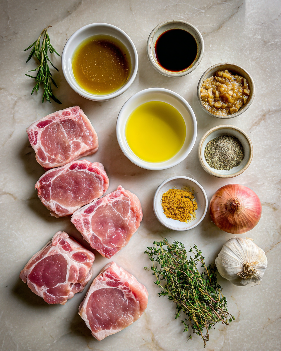 Ingredients for Savor the Flavor: Tender Apple Butter Pork Chops That Melt in Your Mouth
