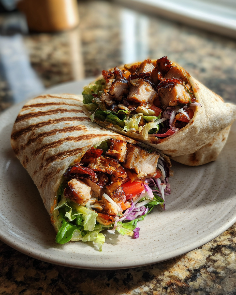 Final dish - Teriyaki Chicken Wrap: A Flavorful Fusion Adventure