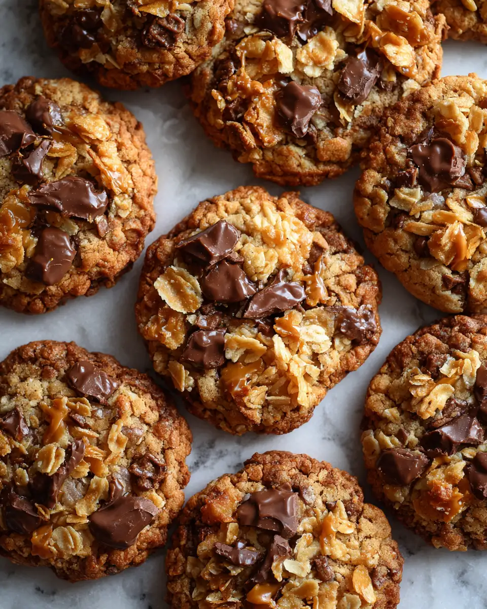 Final dish - Irresistible Crunch: Discover the Best Cornflake Toffee Cookies