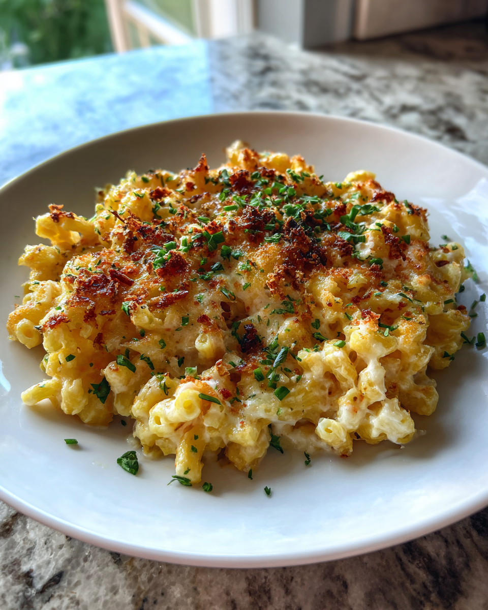 Final dish - Indulge in Comfort: Tuscan Mac and Cheese Delight