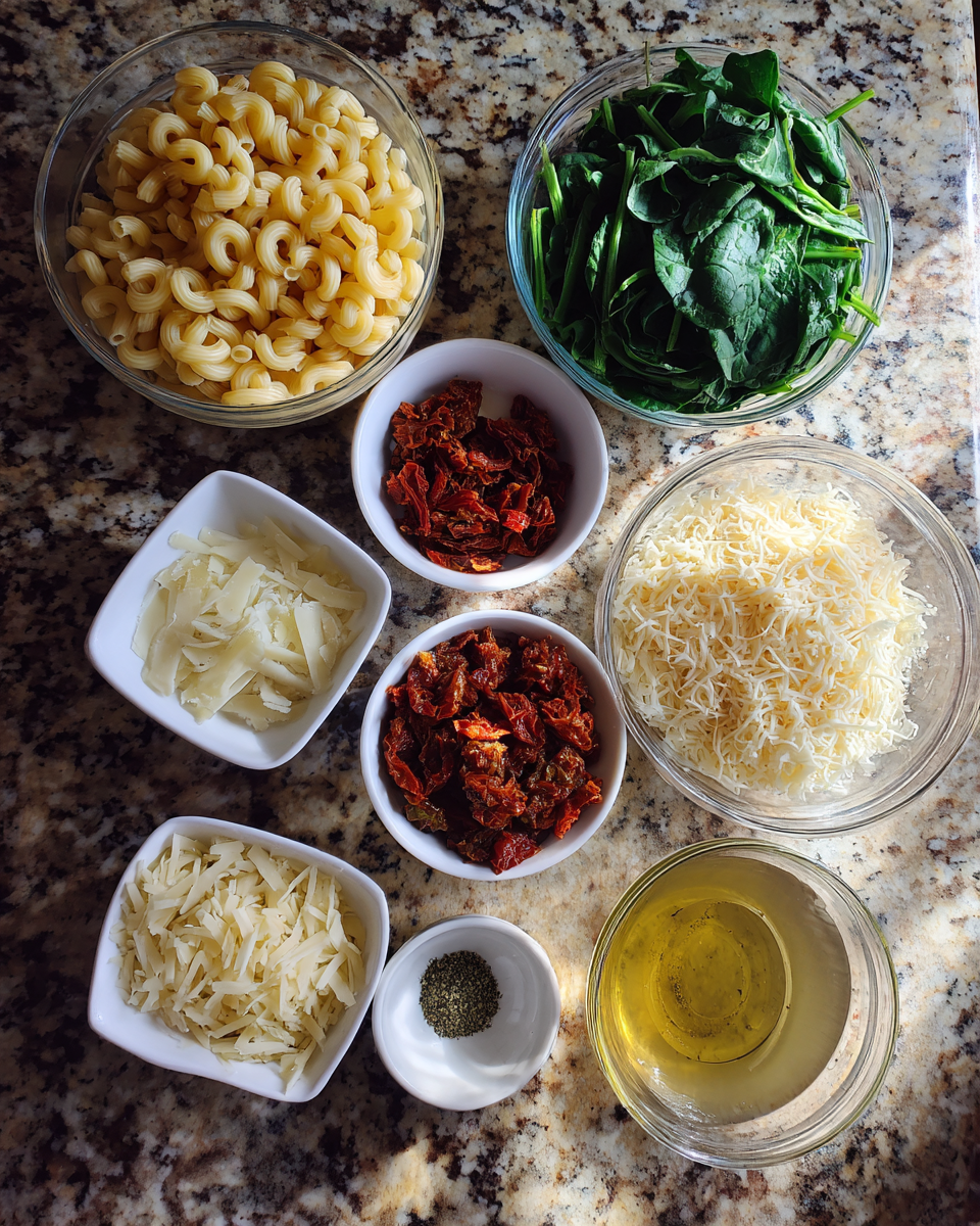 Ingredients for Indulge in Comfort: Tuscan Mac and Cheese Delight