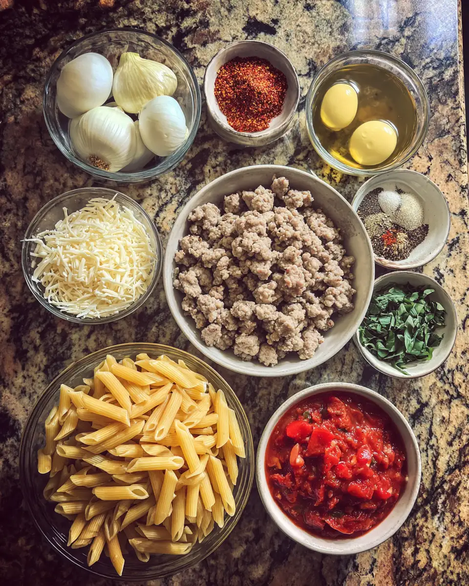 Ingredients for Savor the Flavor of Tuscan Sausage Pasta: A Rustic Italian Delight