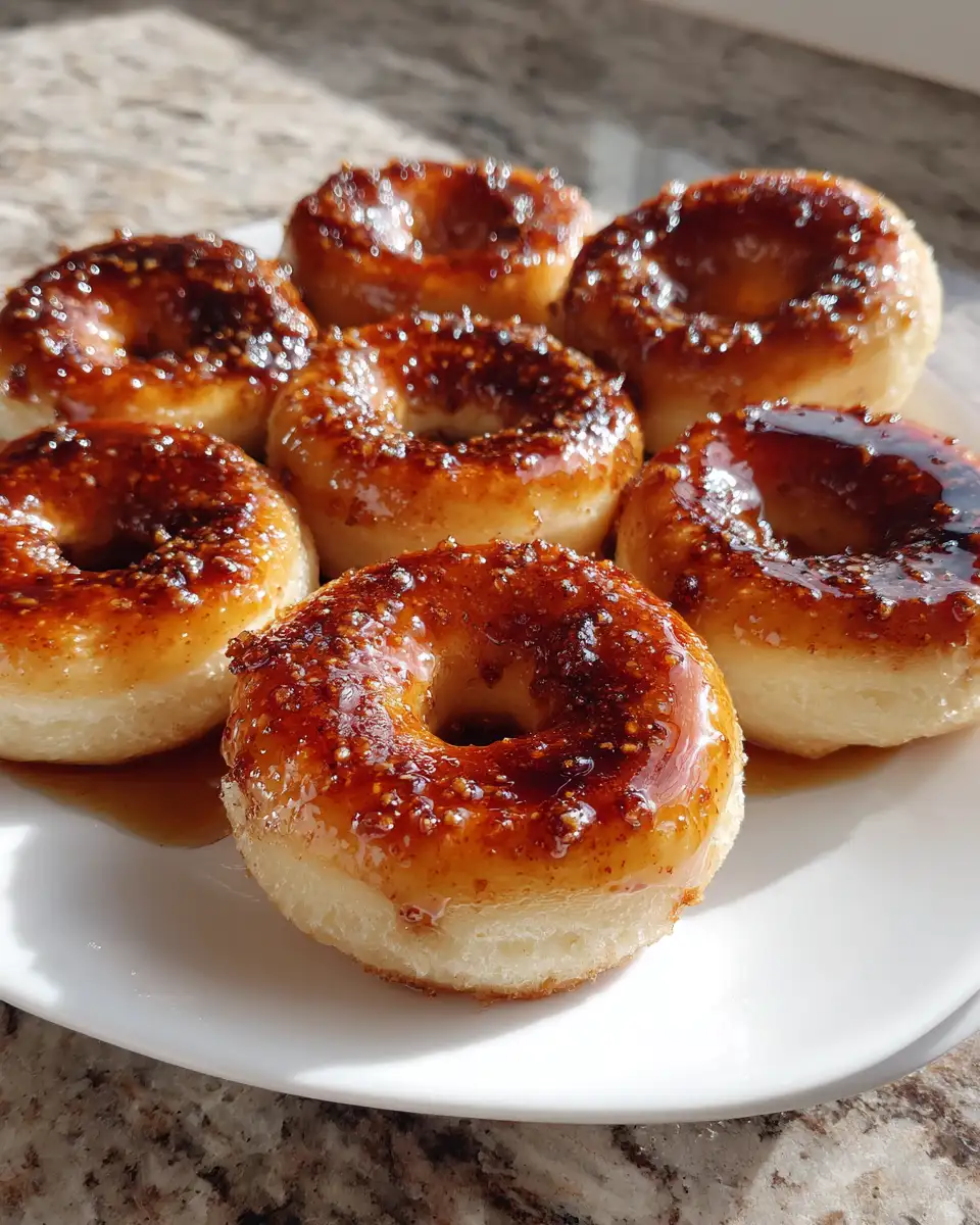 Final dish - Decadent Delight: Vanilla Bean Crème Brûlée Donuts That Will Sweeten Your Day