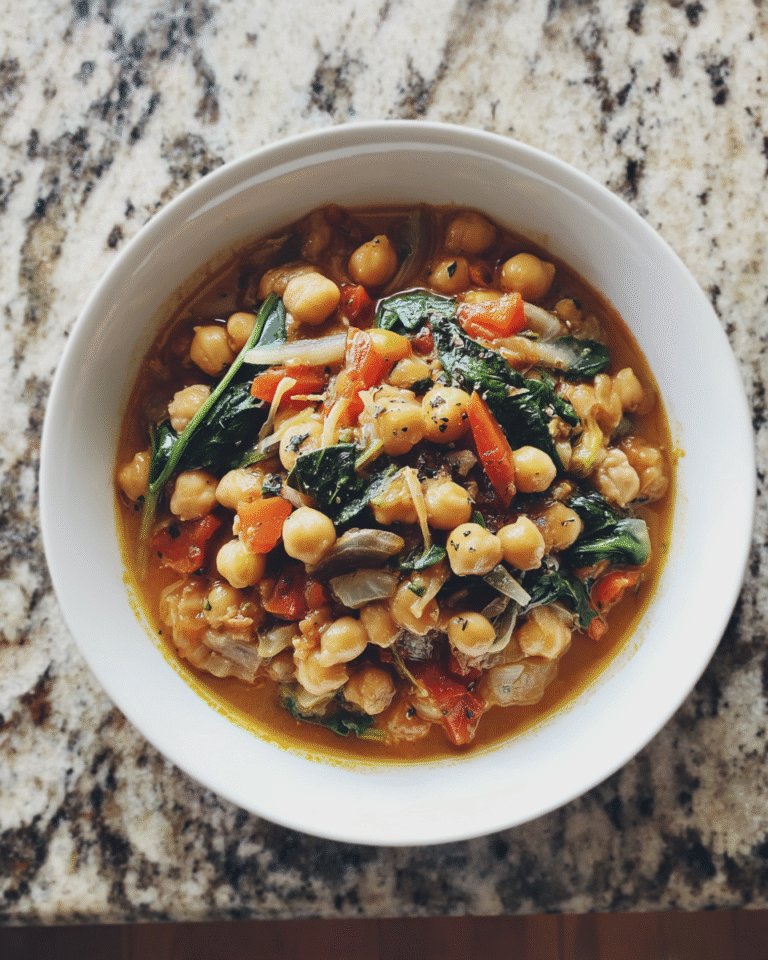 Creamy Comfort in a Bowl: Vegan Garlic Chickpea Soup Delight - Featured Image