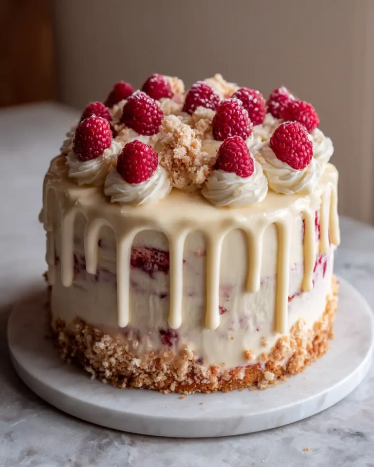Indulge in the Irresistible White Chocolate Raspberry Dream Cake - Featured Image