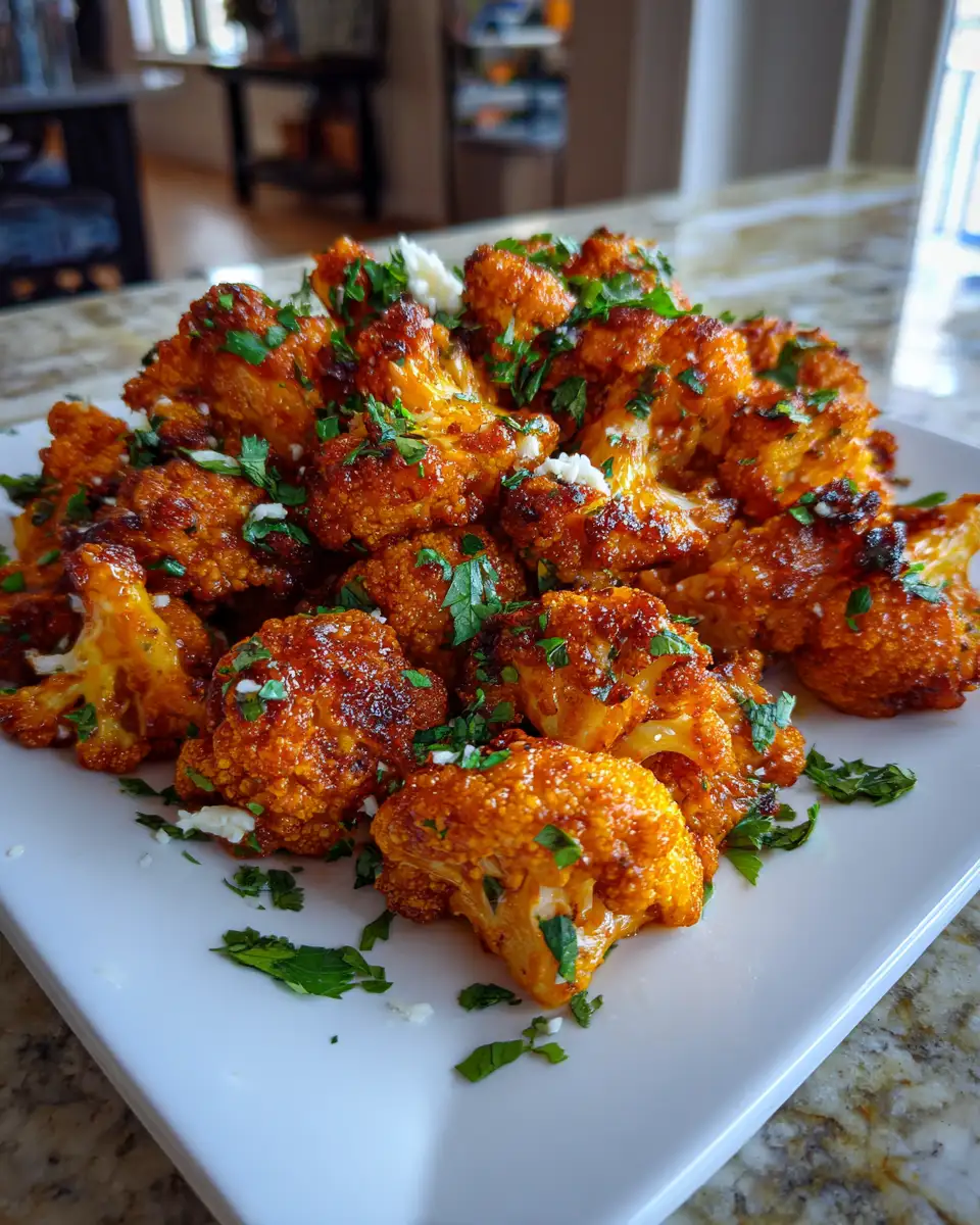 Final dish - Crispy & Spicy Air Fryer Buffalo Cauliflower: A Game-Changing Snack