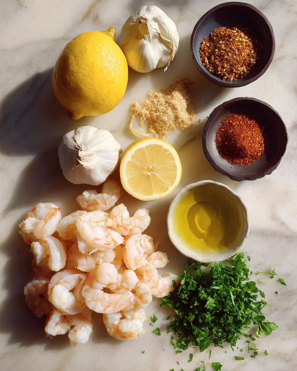 Crispy Delight: Air Fryer Garlic Shrimp Perfection 4 Ingredients for Crispy Delight: Air Fryer Garlic Shrimp Perfection