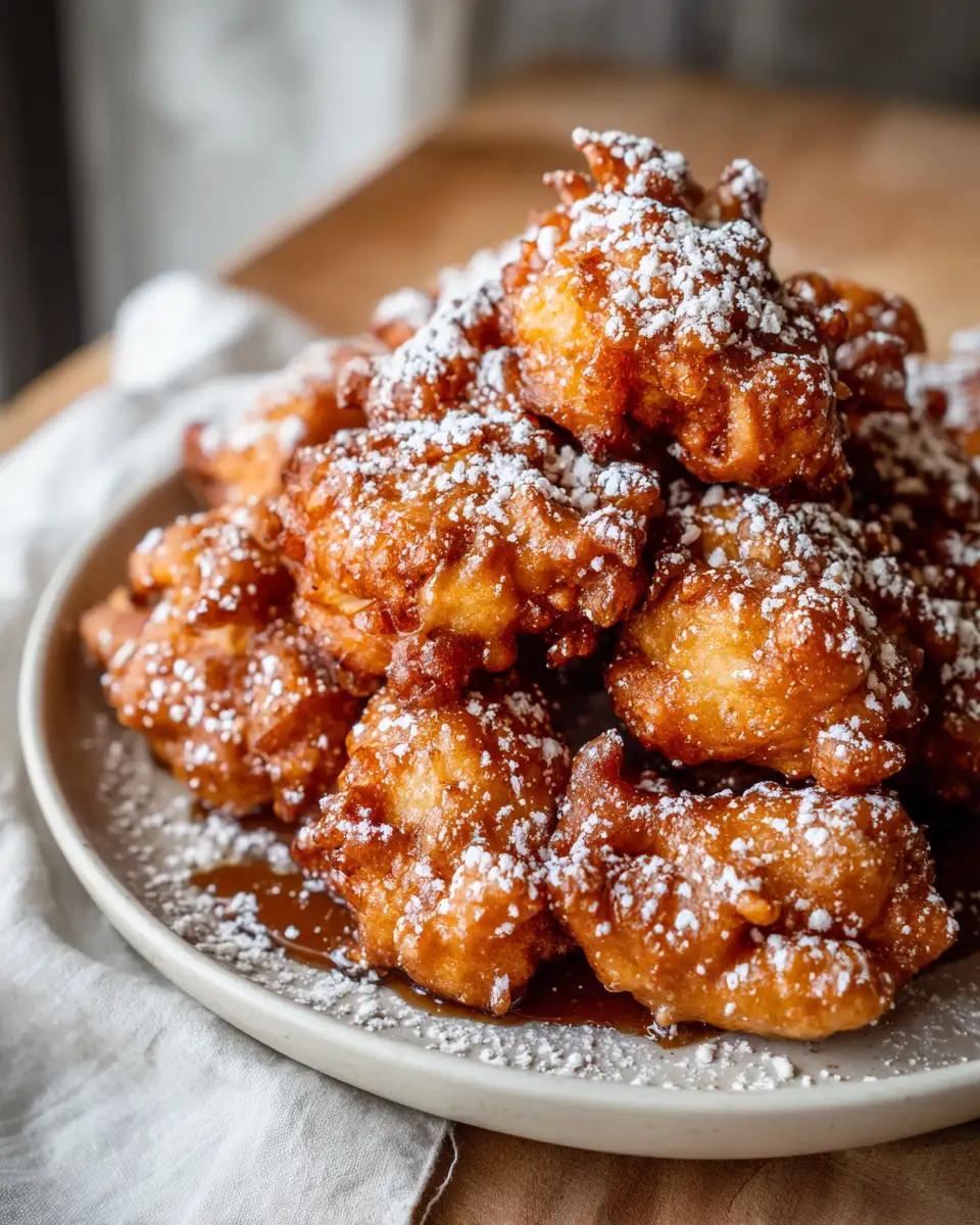 Final dish - Irresistibly Sweet and Easy Baked Apple Fritters Recipe