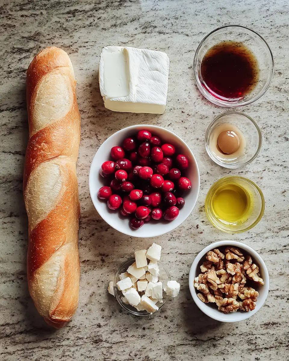Irresistible Holiday Delight: Baked Brie Cranberry Crostini Perfection 4 Ingredients for Irresistible Holiday Delight: Baked Brie Cranberry Crostini Perfection