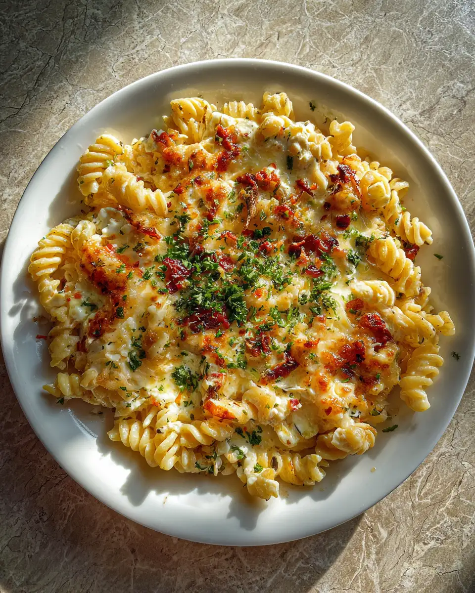 Final dish - Creamy Indulgence: Baked Feta Garlic Pasta Sensation