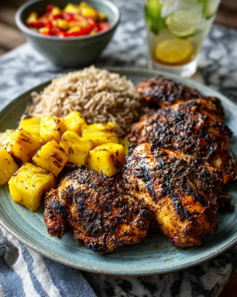 Tantalize Your Taste Buds with Baked Jamaican Pineapple Jerk Chicken - Featured Image
