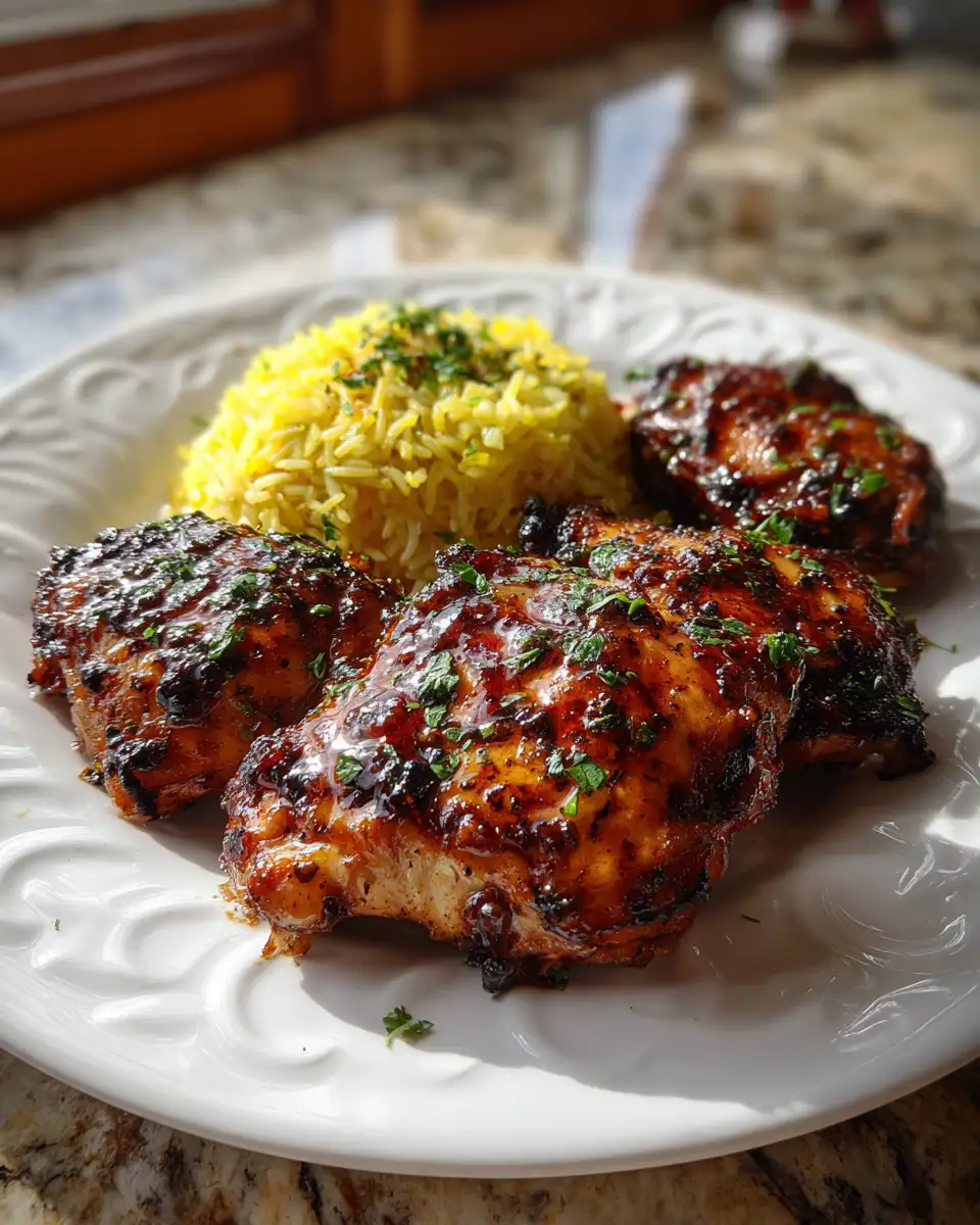 Final dish - Tantalize Your Taste Buds with Baked Jamaican Pineapple Jerk Chicken