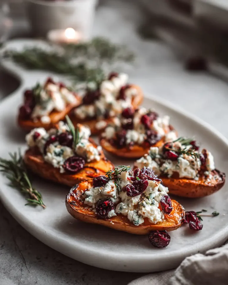Sweet Meets Savory: Baked Pears with Feta and Cranberries Delight - Featured Image