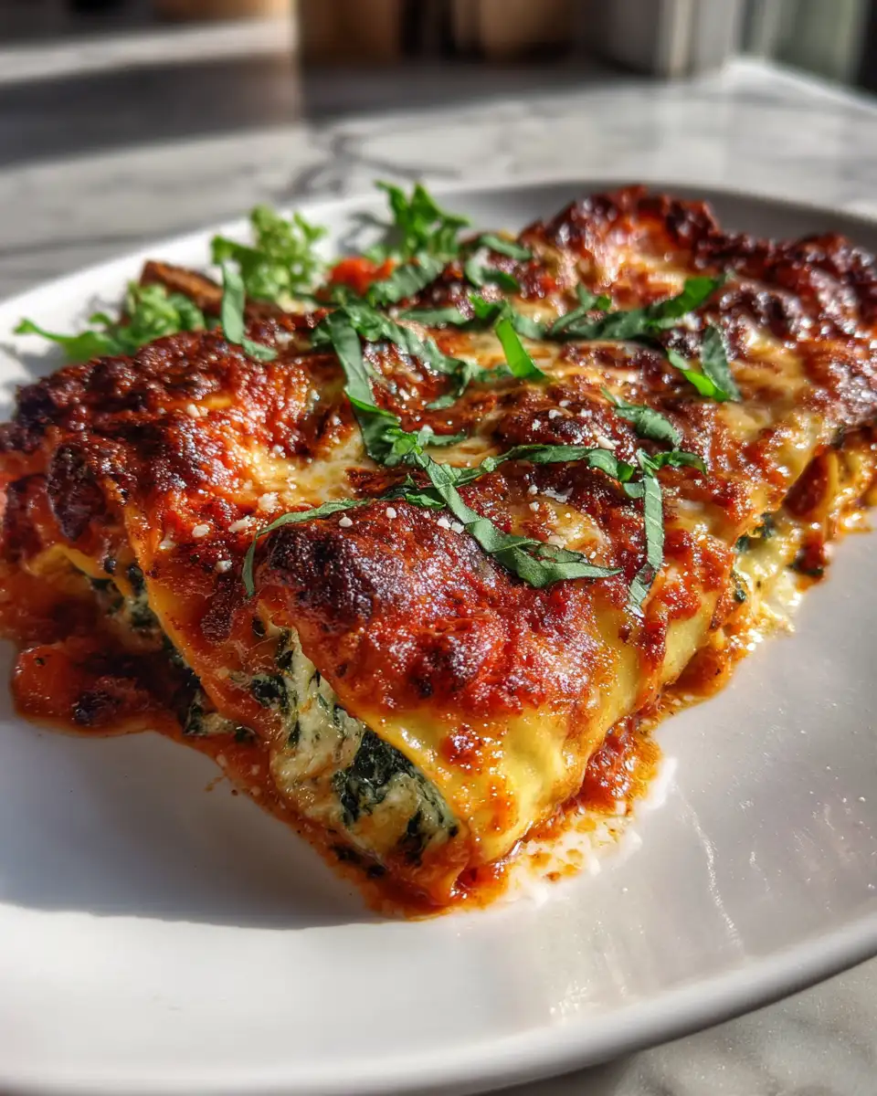 Discover Comfort in Every Bite with Baked Ricotta Spinach Cannelloni 6 Final dish - Discover Comfort in Every Bite with Baked Ricotta Spinach Cannelloni