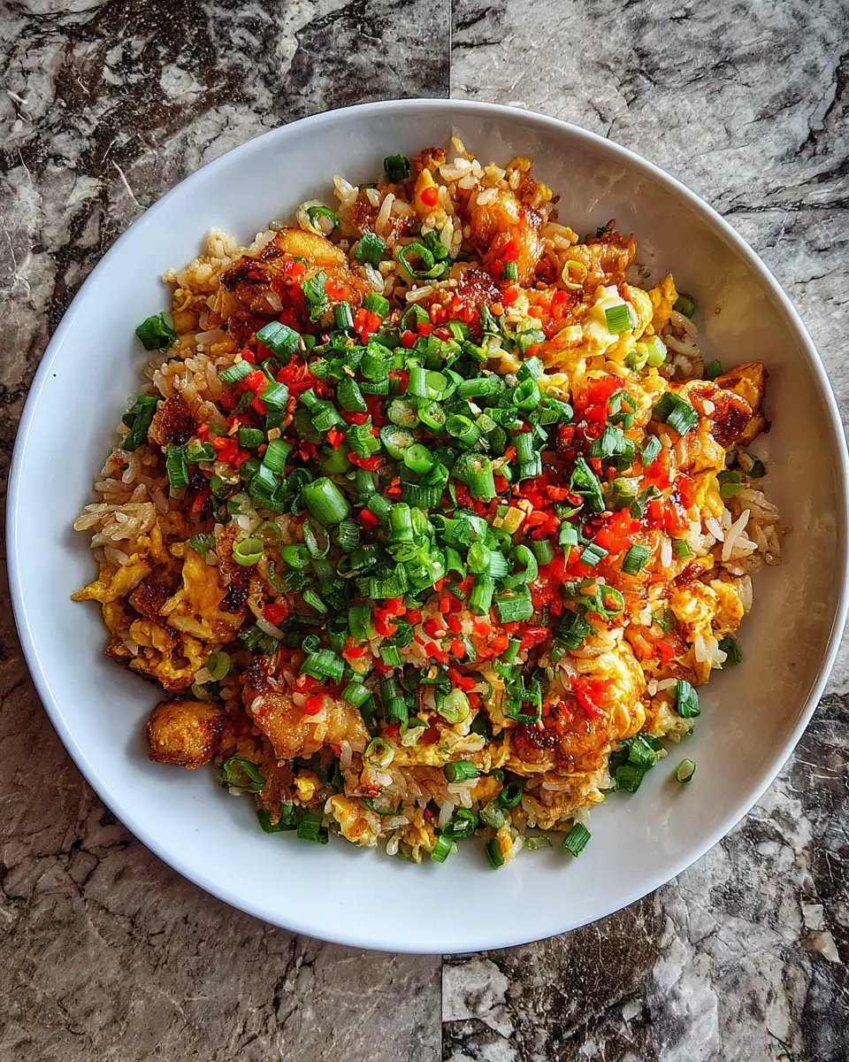 Final dish - Sizzling Sensation: Unleash the Flavor with Bang Bang Fried Rice