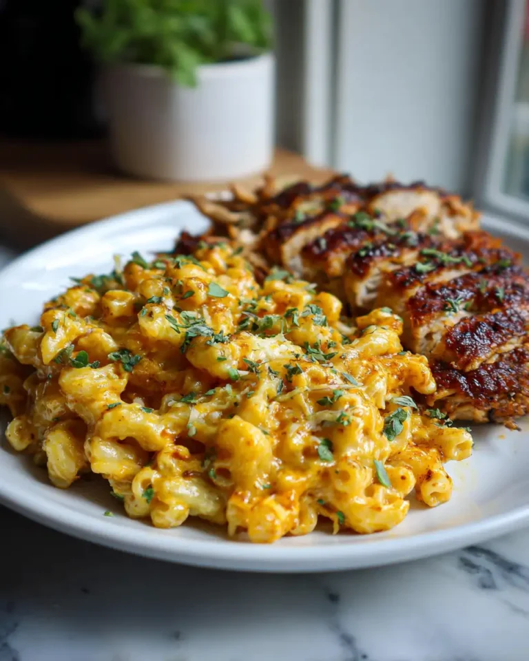 Mouthwatering BBQ Chicken Mac and Cheese Delight - Featured Image