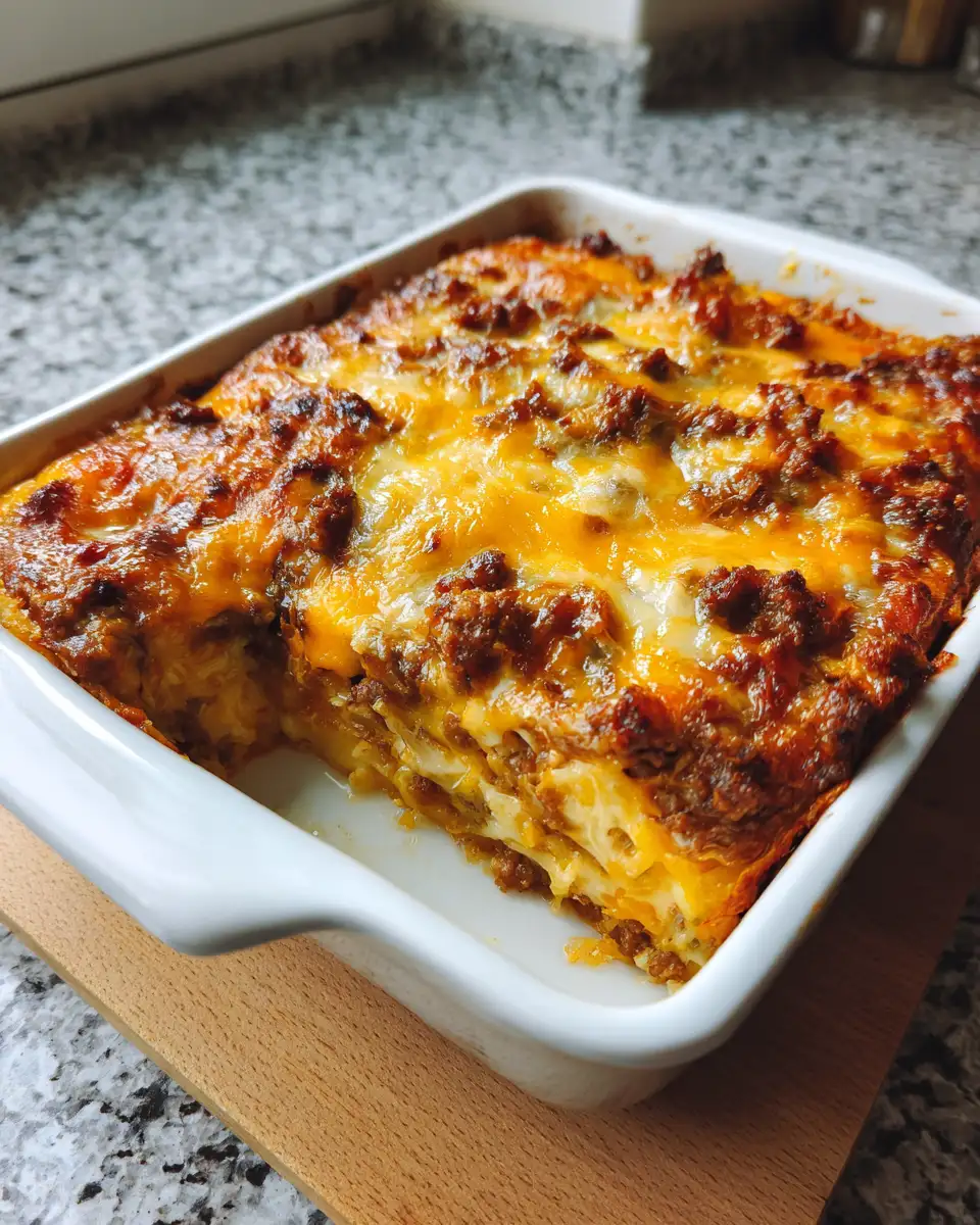 Final dish - Ultimate Comfort: Irresistible Beef and Cheese Bake Recipe
