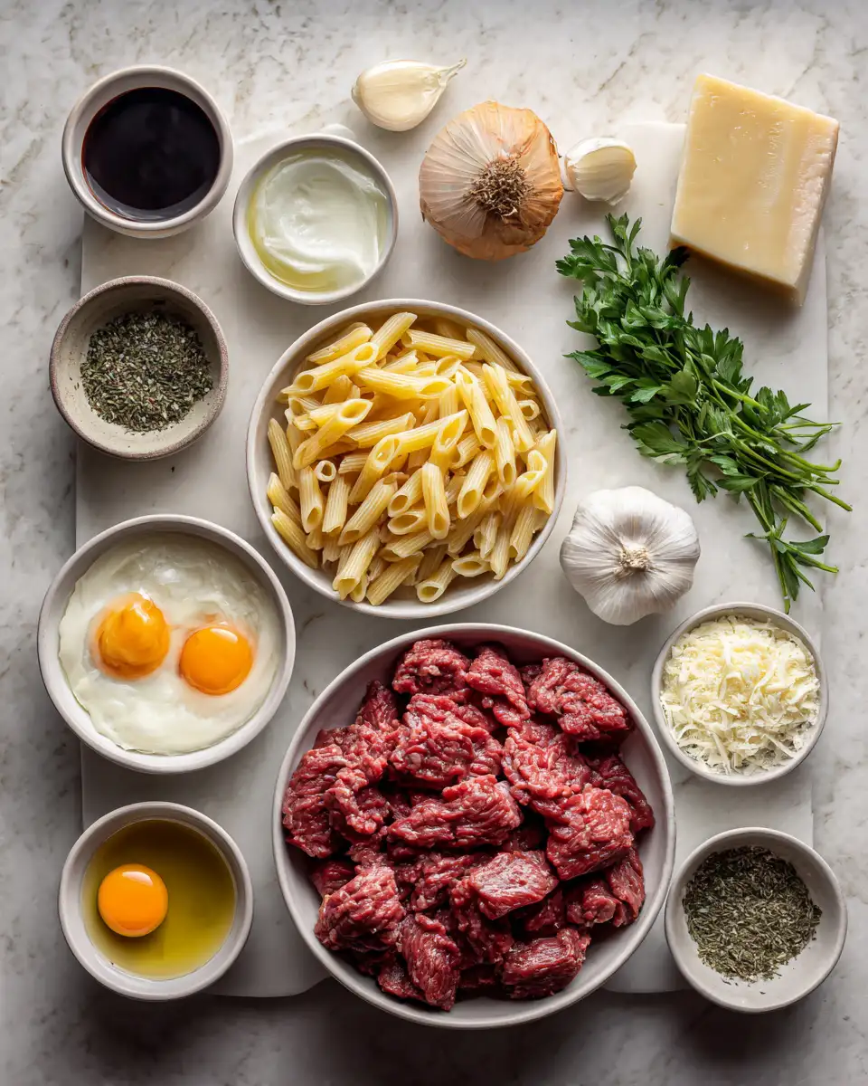 Ingredients for Heavenly Harmony: Indulge in the Ultimate Beef Pasta Cream Sauce Experience
