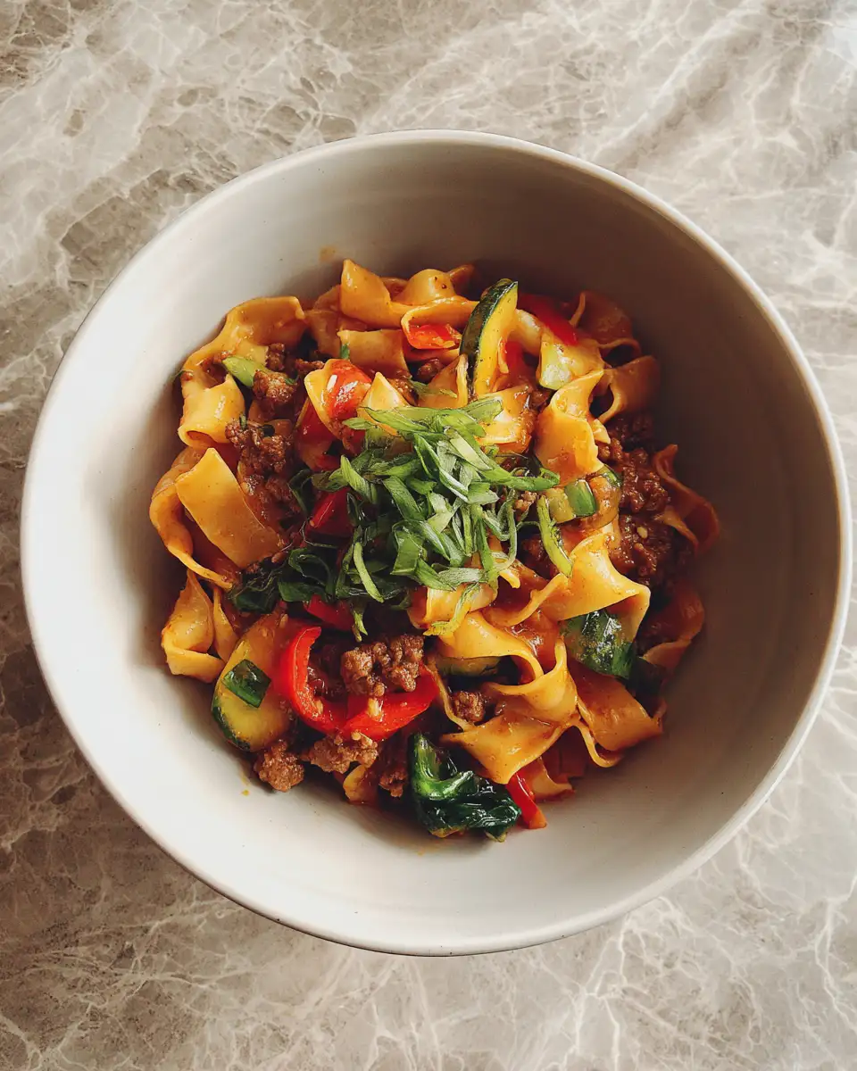 Final dish - Effortless Beef Pasta Delight: Your New Go-To Recipe