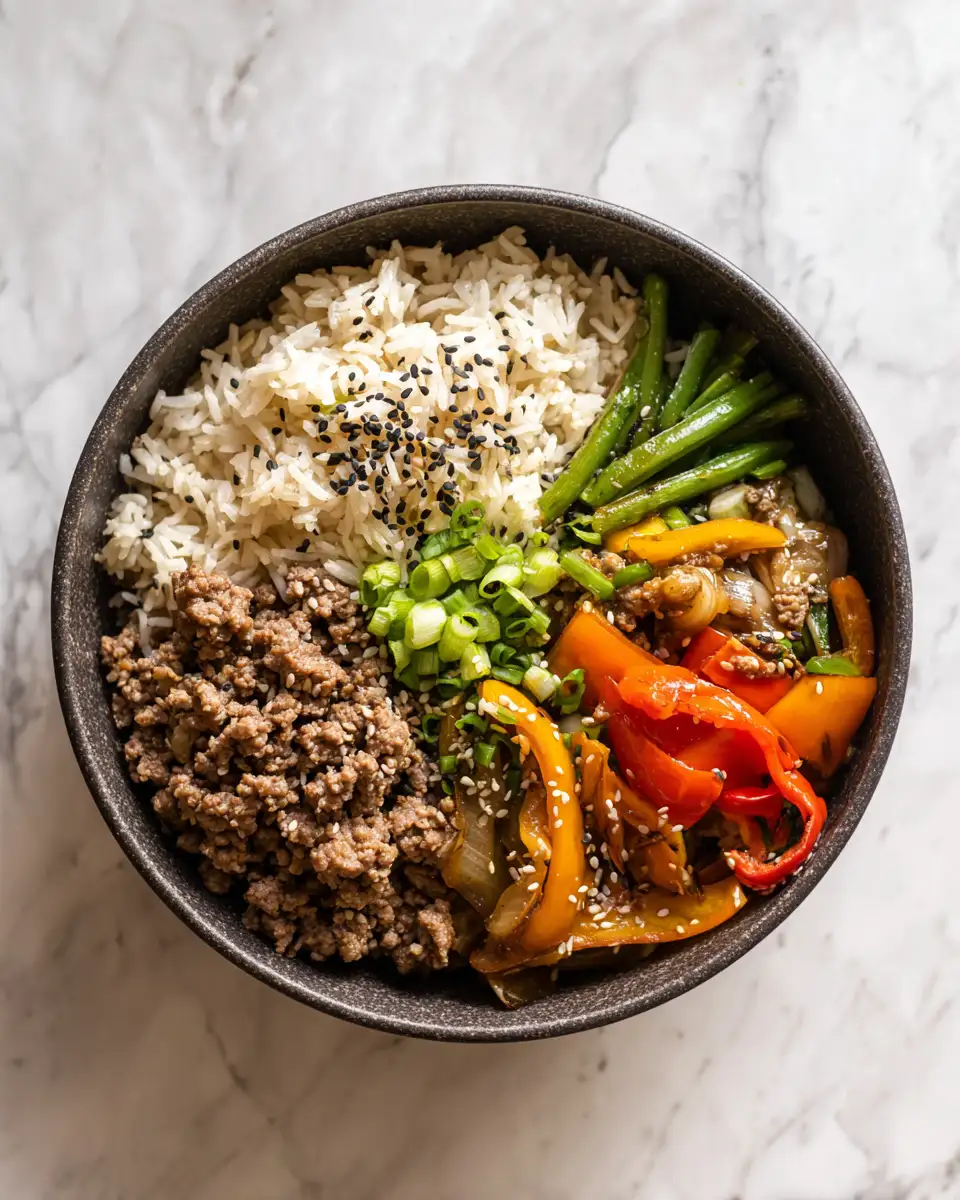 Ingredients for Master Your Week with Flavorful Beef Rice Bowl Meal Prep