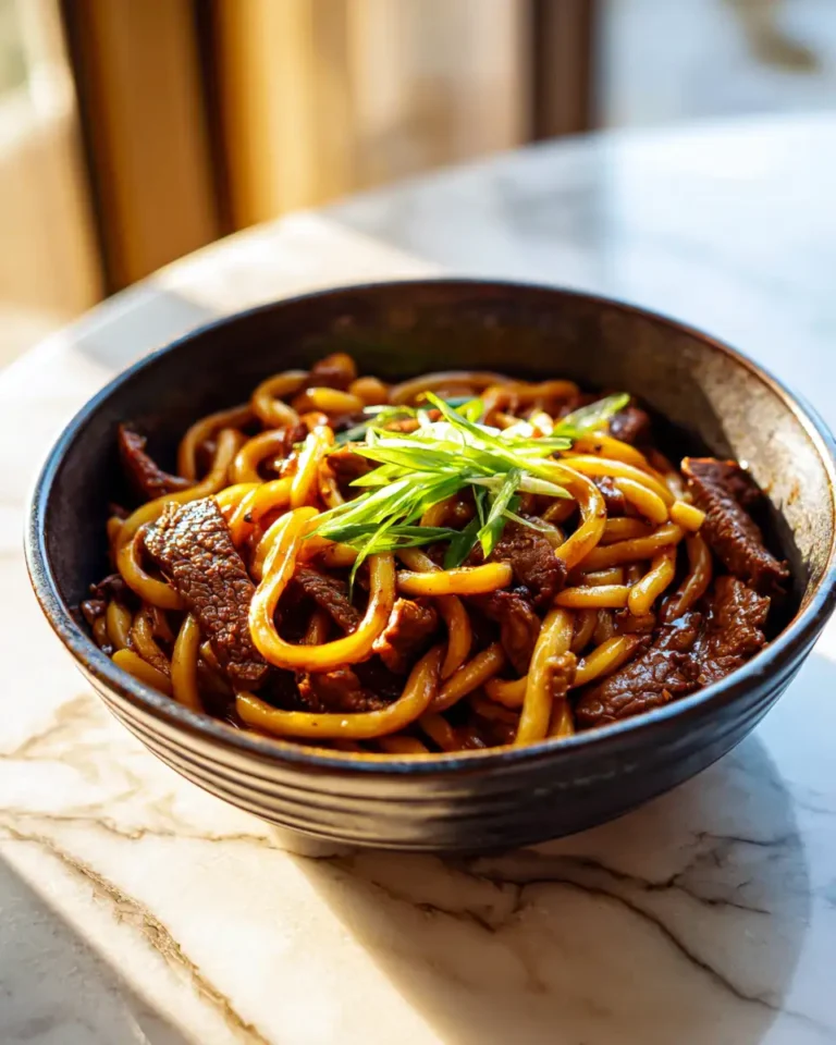 Savory Sensation: Black Pepper Beef Udon Noodles That'll Tantalize Your Taste Buds - Featured Image