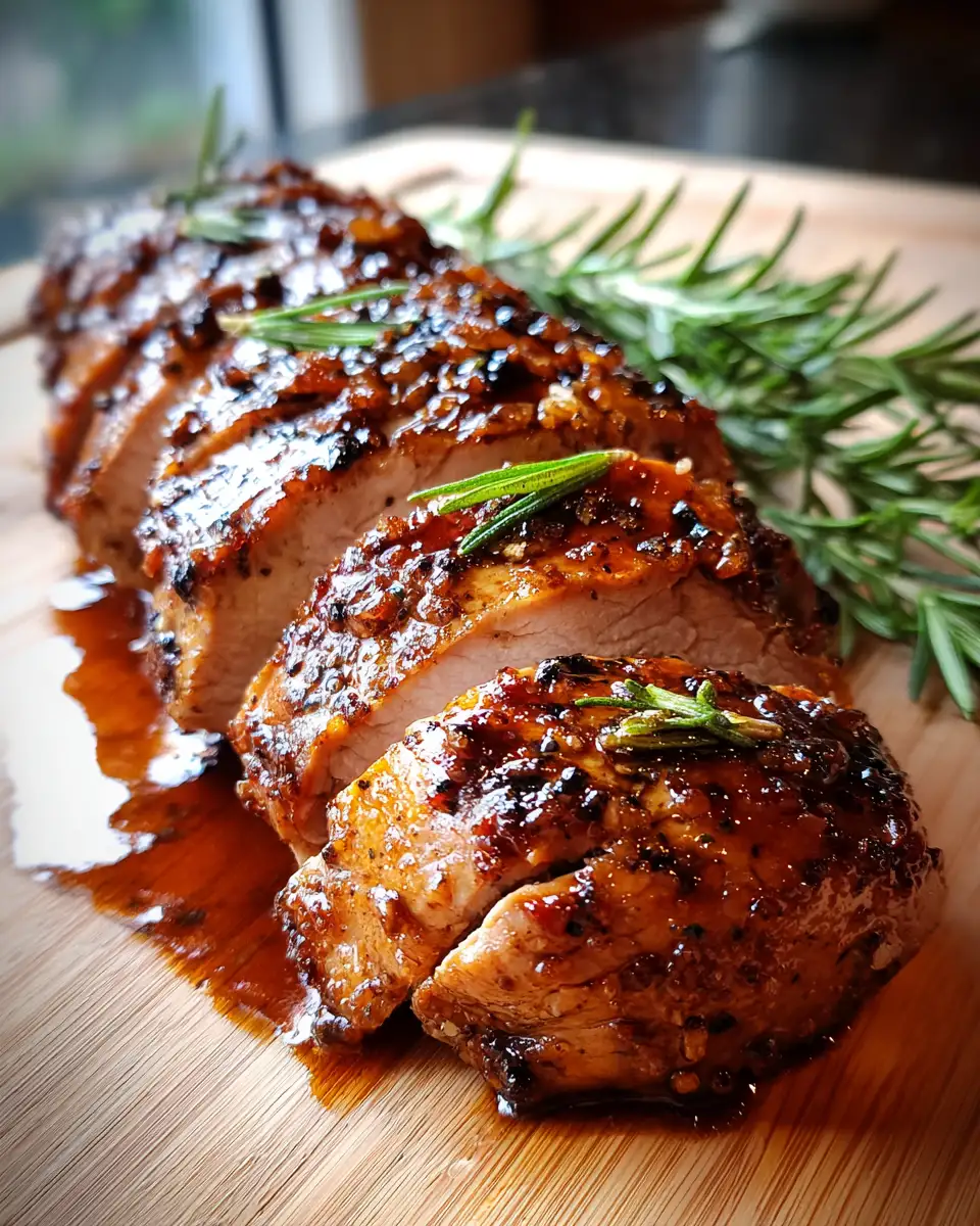 Final dish - Sweet & Savory Delight: Brown Sugar Glazed Pork Tenderloin Perfection