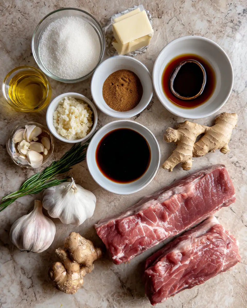 Ingredients for Sweet & Savory Delight: Brown Sugar Glazed Pork Tenderloin Perfection