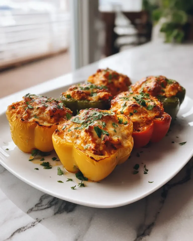 Spice Up Dinner with Irresistible Buffalo Chicken Stuffed Peppers - Featured Image