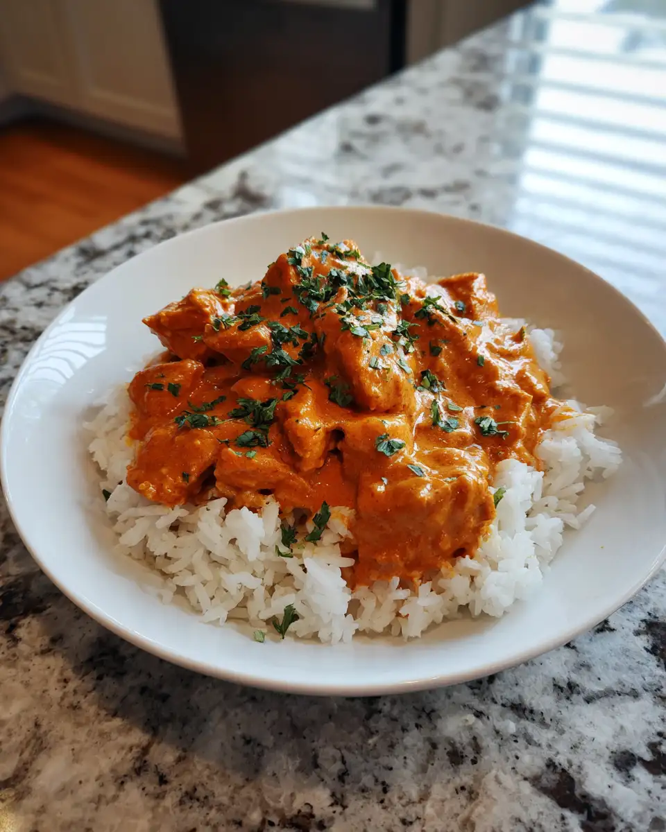 Final dish - Slow-Cooked Bliss: Butter Chicken Magic in Your Crockpot