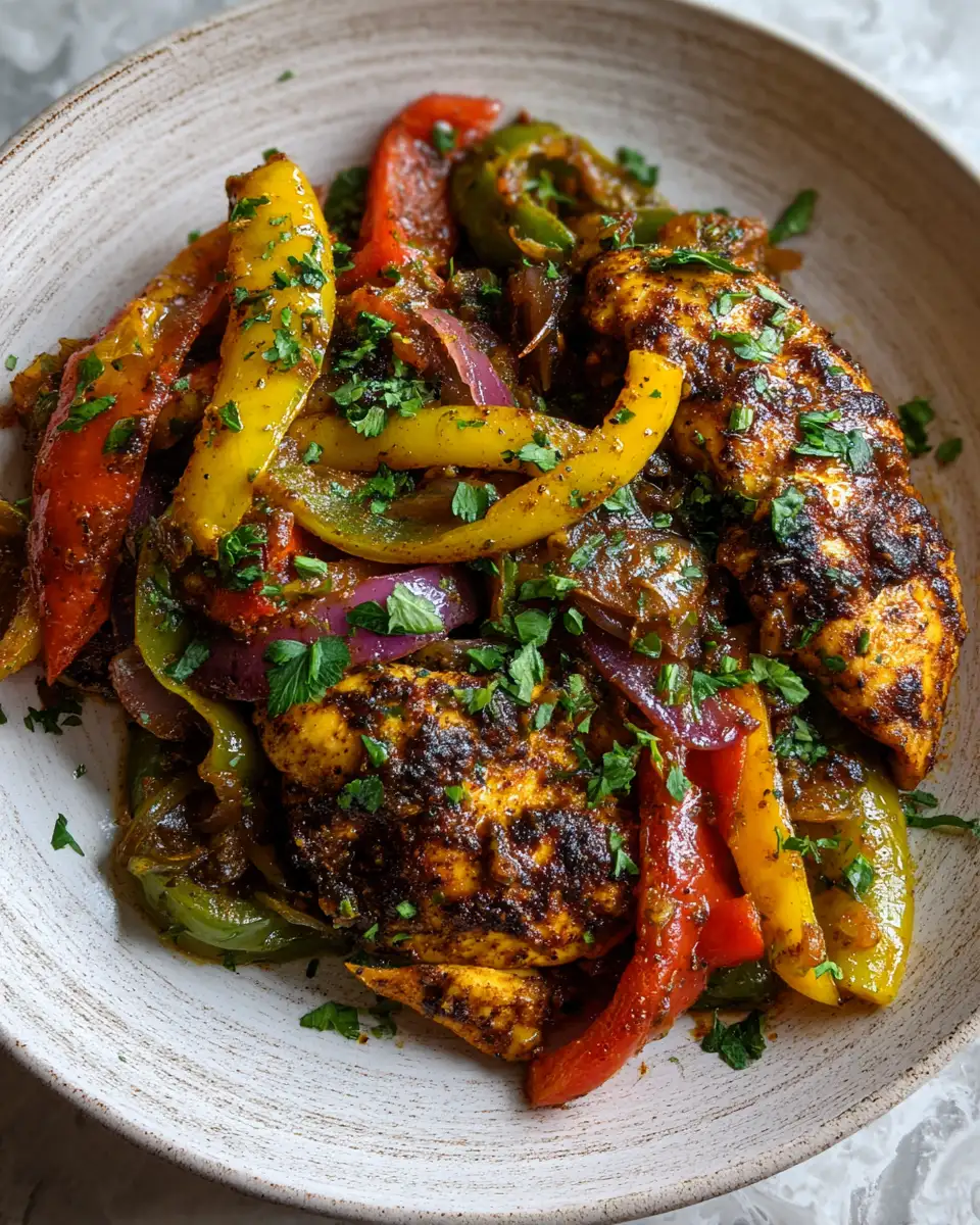 Final dish - Spice Up Your Dinner with Flavorful Cajun Chicken Peppers